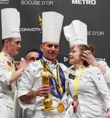 The Lyonnaise Chef Tissot of Institut Paul Bocuse won the Bocuse d’Or this year.