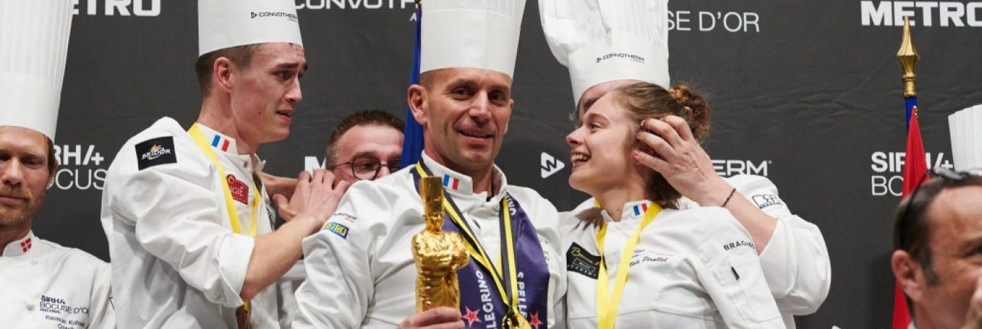 The Lyonnaise Chef Tissot of Institut Paul Bocuse won the Bocuse d’Or this year.